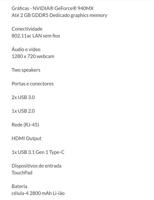Acer aspire es15 novo