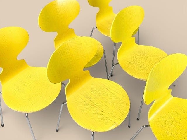 Zestaw 6 krzeseł „The Ant” (Model 3101) Arne Jacobsen Fritz Hansen NAJTANIEJ