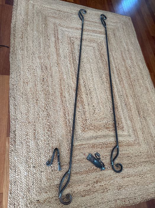 Piękne metalowe kute karnisze