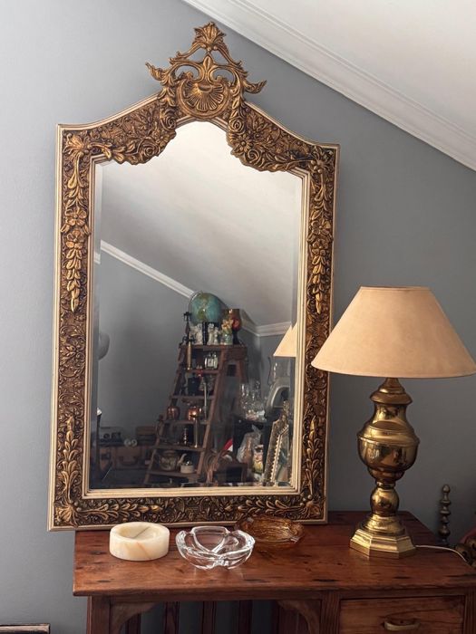 Vintage talha dourada Espelho