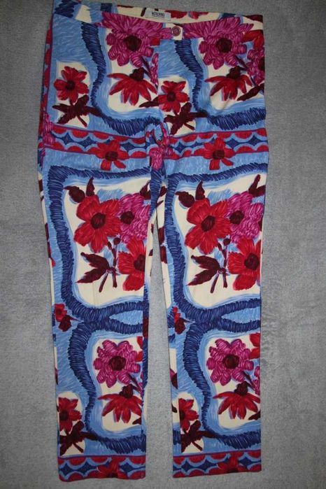 Spodnie Moschino Cheapandchic Floral Capris damskie