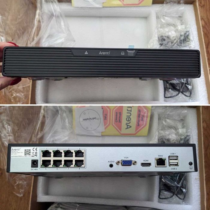Система видеонаблюдения ARENTI AIK8-810B4 NVR 2TB 4 камеры 8MP 4К