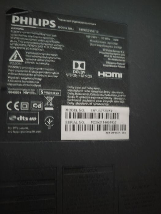 Sprzedam telewizor Philips 58 cali stan bardzo doby