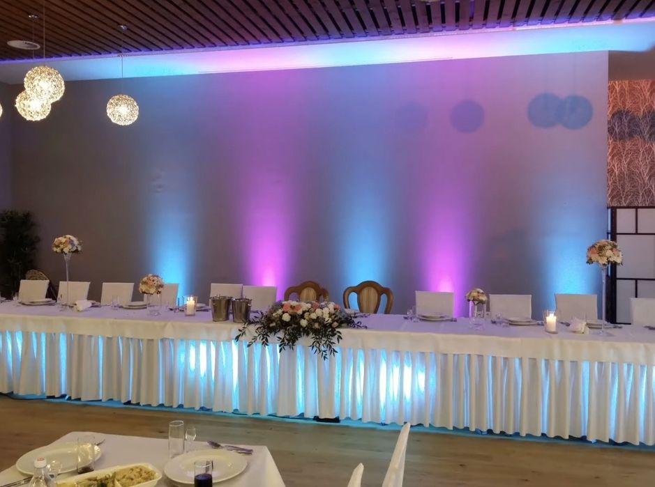 Oświetlenie dekoracyjne, iskry,  dym