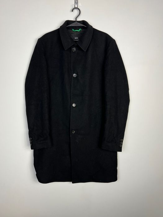 Wełniany Sweter Hugo Boss Klasyczny Czarny