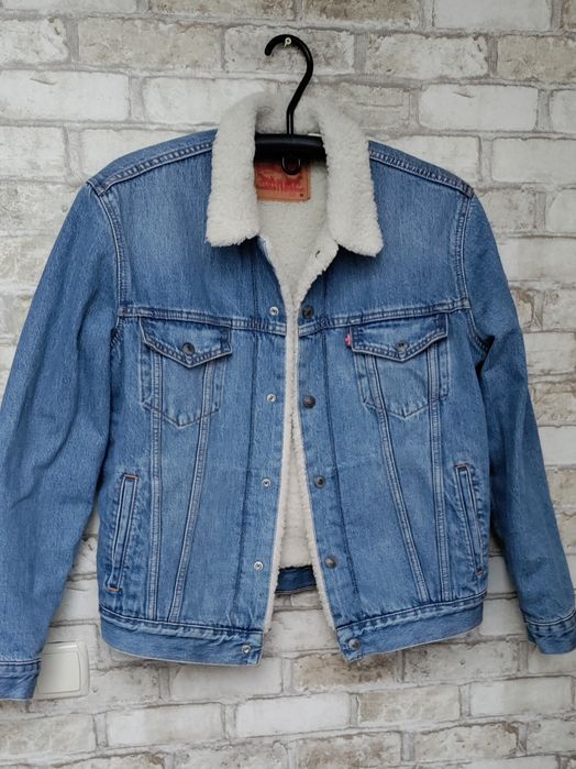 Куртка шерпа джинсова чоловіча