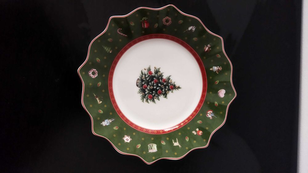 Prato Villeroy Boch decoração Natal - Toy's Delight Royal Verde