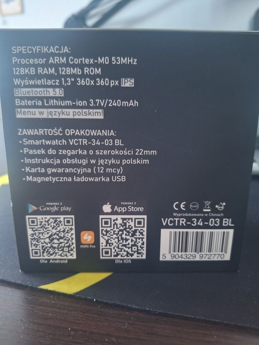 Smartwatch Vector Smart VCTR-34-03 BL