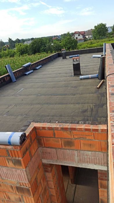 Dekarz zgrzewanie papy płaski dach styropapa usługi dekarskie