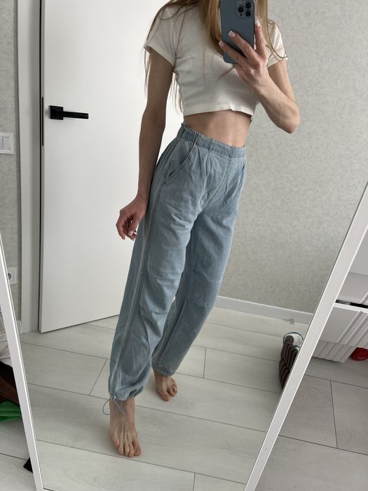 Джинси карго прямі довгі