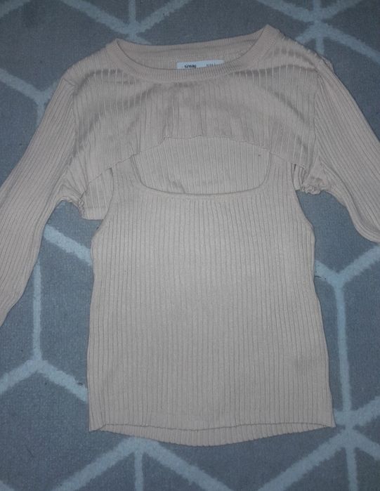 Bluzka damska beżowa