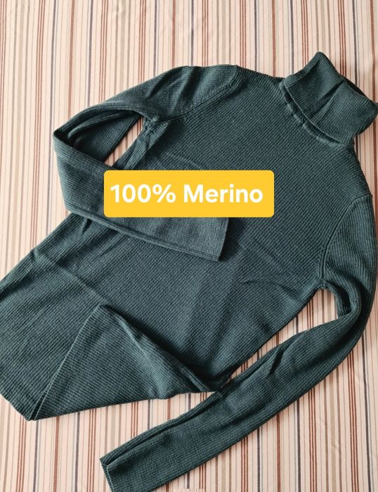 Wełniany sweter golf Uniqlo Extra Fine Merino M