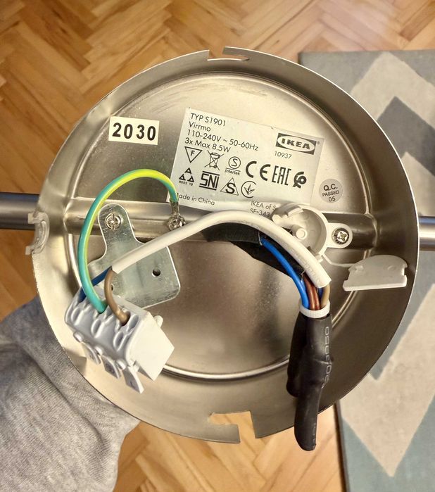 Lampa sufitowa IKEA Virrmo, 3 reflektory