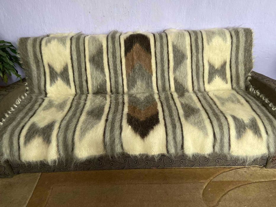 Ліжник з овечої шерсті ручна робота, 100% овечої шерсті