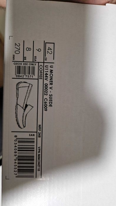 Mocassins Geox Suede Castanhos Tam. 42 (Novos / Usados 1 vez)
