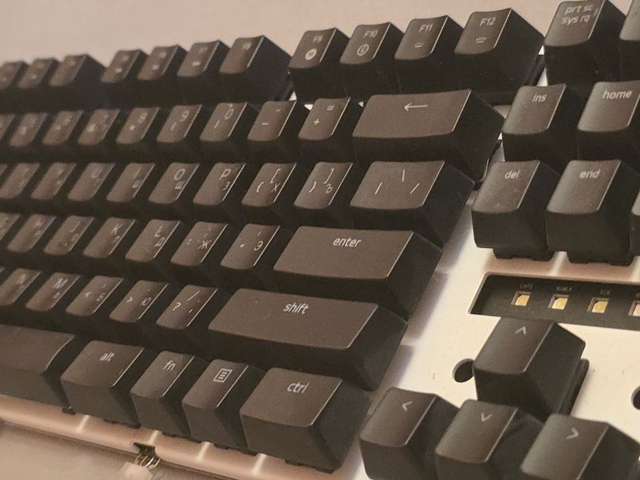 Кейкапы RAZER клавиши поштучно, насадки на свитч, кнопки-накладки Blackwidow чёрные