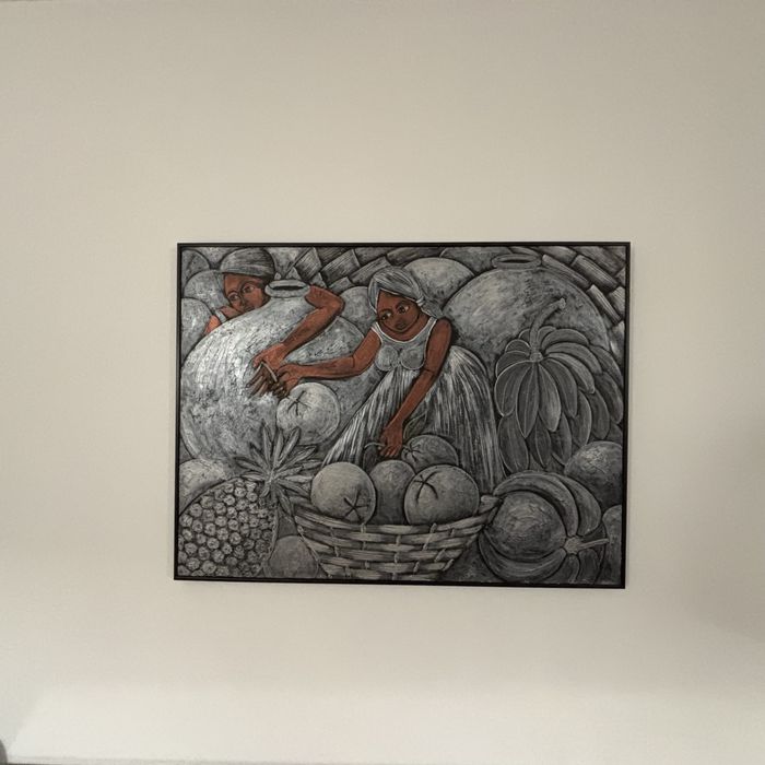 Quadro óleo da República Dominica original  certificado de origem