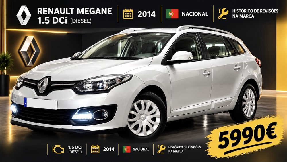 2014 - Megane 1.5DCi (DIESEL), Nacional, c/ historico REVISÕES NA MARCA