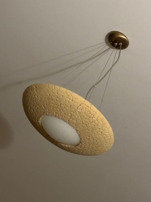 Lampa i dwa kinkiety z giny