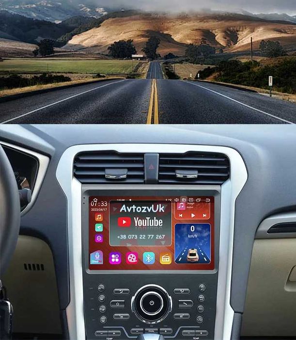 Магнитола FUSION Ford MONDEO USA Фьюжен Tesla Мондео CarPlay Android