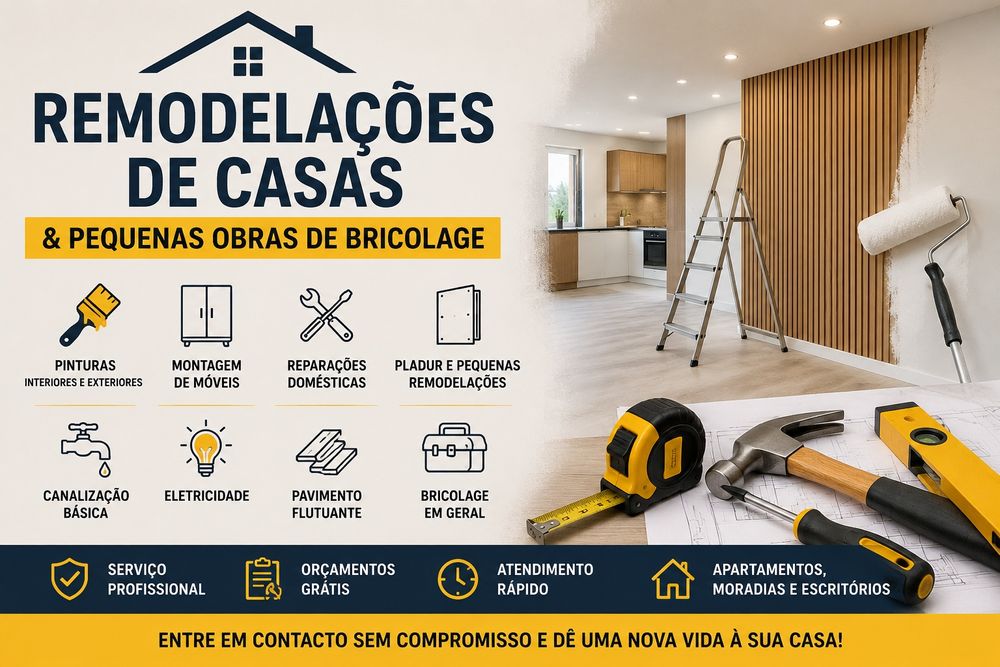 Remodelações de Casas e Pequenas Obras de Bricolage