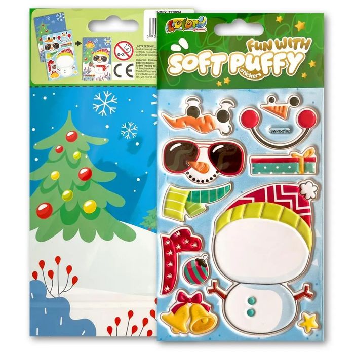 Naklejki puffy Fun with Snowman. Penmate
