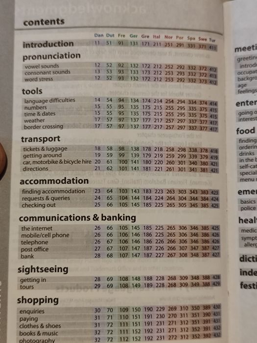 Phrasebook for Western Europe - Livro de frases para vários países