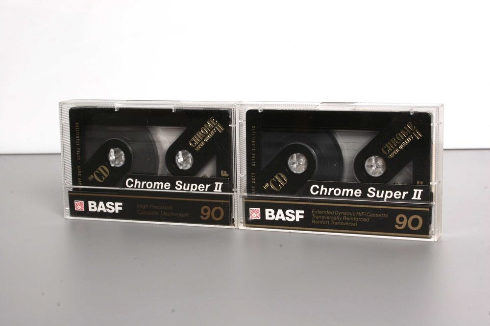 Kasety magnetofonowe BASF taśma chromowa 13szt