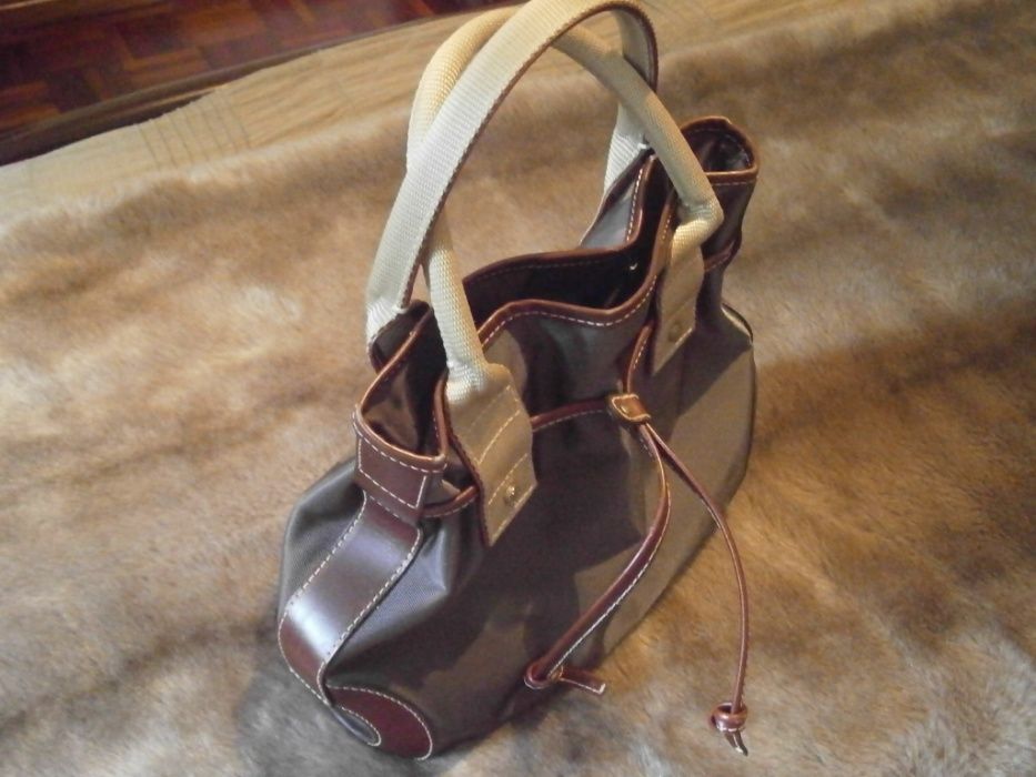 Mala original LANCEL, castanha, com dustbag (c/NOVA)