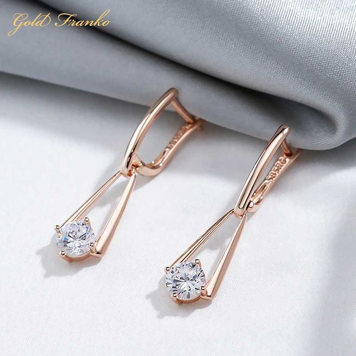 Kolczyki GF58 585RG Gold Franko