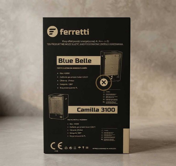 Газовий обігрівач Ferretti Blue Belle 4.2 KW Італія Оригінал