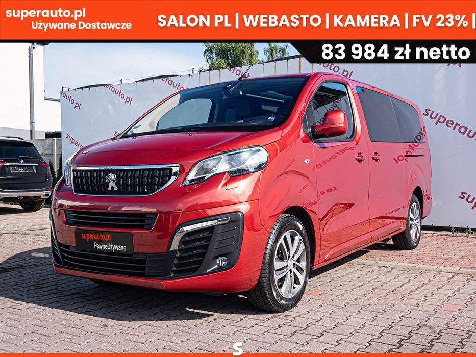 Peugeot Traveller L2H1 AT 2.0 180KM Webasto !! Hak !! Navi !! Kamera !! Klima tył !!