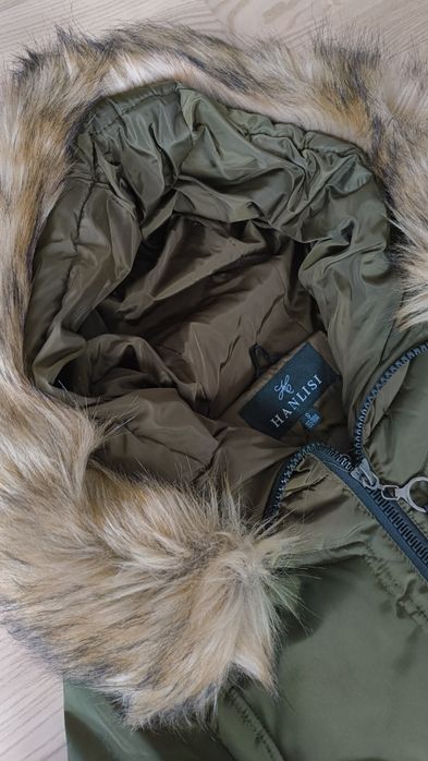 Kurtka zimowa damska puchowa długa