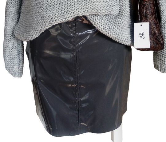 Spódniczka lateksowa Me Gusta szary r. S HIT !!