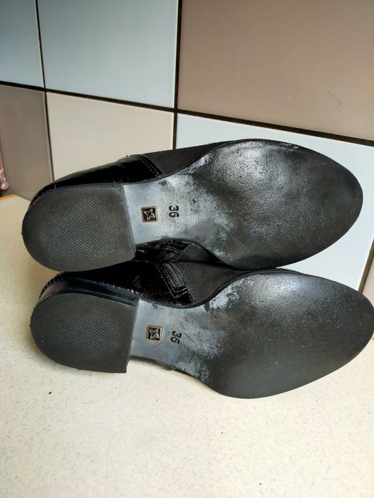 Buty botki Maciejka skórzane 36/23 cm