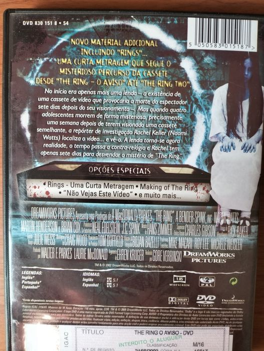 DVD The Ring O Aviso