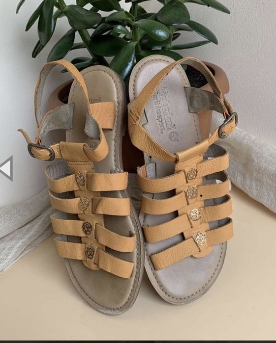 Удобные кожанные босоножки Timberland размер 38 сандальи