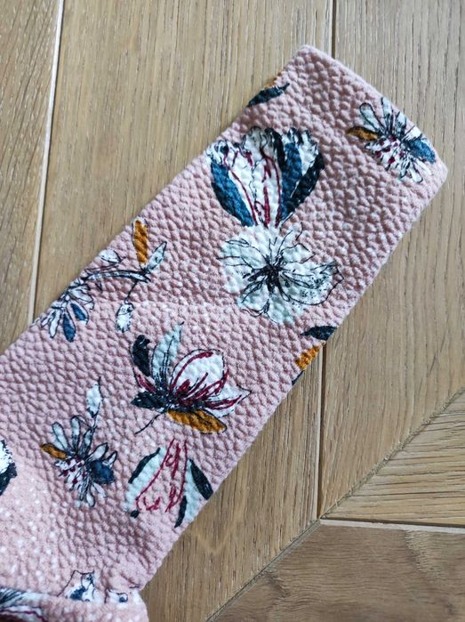 Zara piękna sukienka kwiaty róż pudrowy 68 3-6 msc