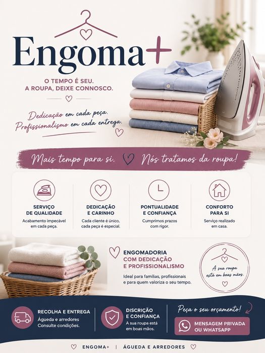 Serviço Passar a ferro - ENGOMA +