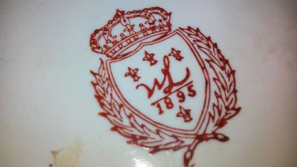 Pote com tampa porcelana pintada mão64861533151233124