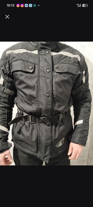 Мотокостюм DRIVE Polo текстиль чёрный демисезон — куртка L,