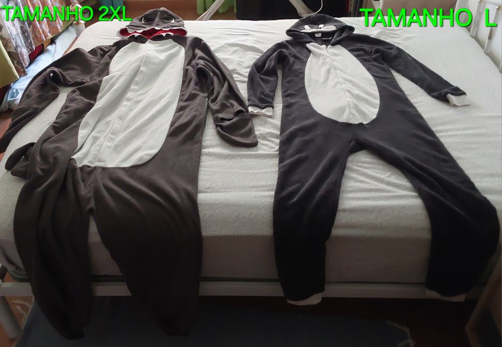 PIJAMA MACACÃO, BUGS BUNNY  E TUBARÃO. Casa, Quarto, Sala, Cozinha, Eventos, Festas.