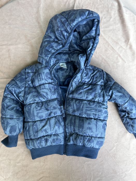 Kurtka zimowa H&M 86 (12-18 mies.) z kapturem