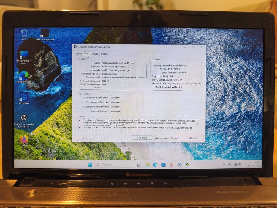 Laptop Lenovo Z580 Intel Core I5, 8gb ram