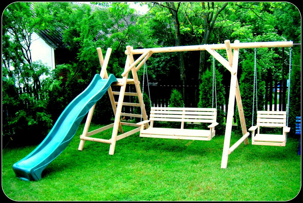 Meble ogrodowe,drewniane ,ławka ,stół ,huśtawka