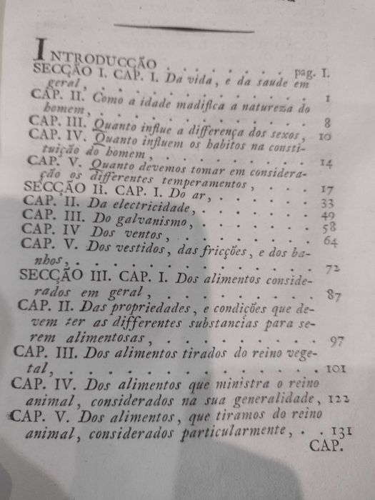 Elementos de Hygiene ou Dictames Theoreticos 1823