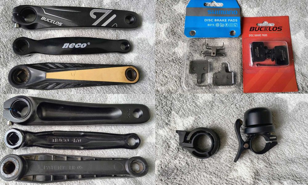 Зірочки/ шатуни/ каліпери/ замки/ колодки/ ланцюги для велосипеда