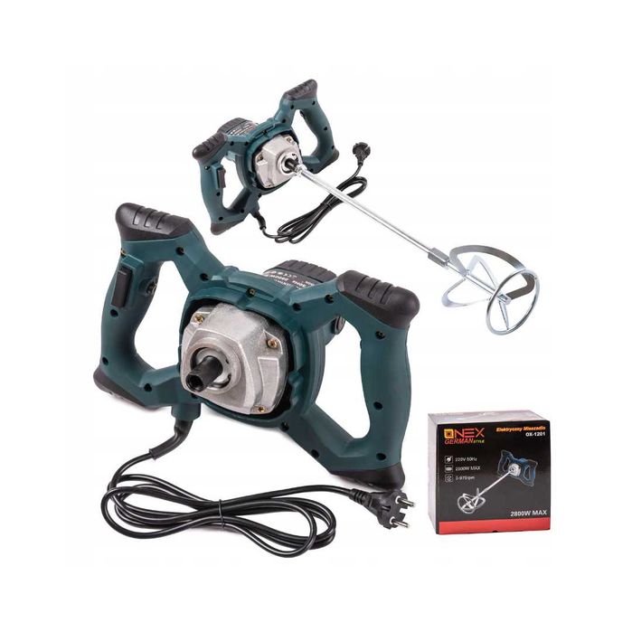 Mieszadło Elektryczne Do Kleju Betonu 2800W Mieszalnik + Przedłużka