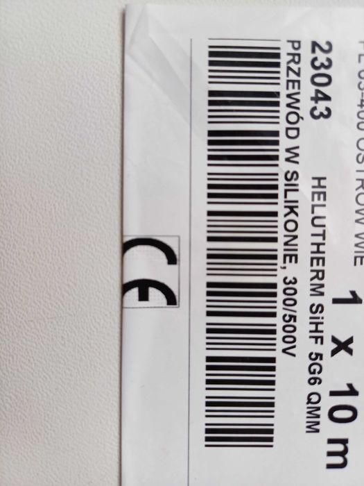 Przewód w Silikonie  bezhalogenowy 5G6   6mb