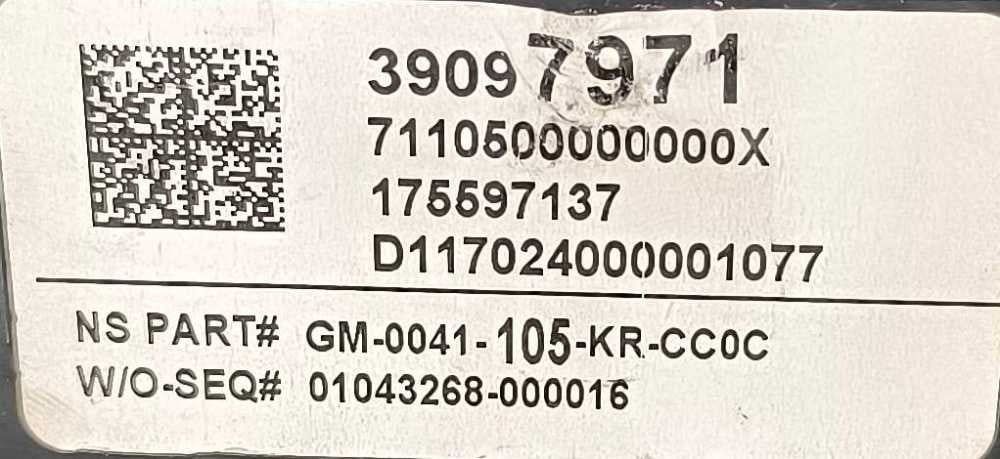 Conjunto 39097971 - OPEL ASTRA K
